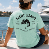 Yacht Lizard Garment-Dyed Logo T-Shirt - Island Reef