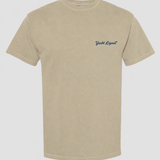 Yacht Lizard Garment-Dyed Logo T-Shirt - Khaki (2XL-4XL)