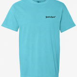 Yacht Lizard Garment-Dyed Logo T-Shirt - Lagoon (2XL-4XL)