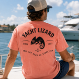 Yacht Lizard Garment-Dyed Logo T-Shirt - Terracotta (2XL-4XL)