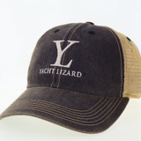Yacht Lizard® Legacy Trucker Hat – Navy/Khaki